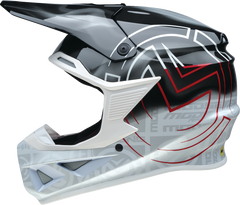 MOOSE RACING F.I. Helmet - Deceit - MIPS? - Black/White/Red - XS - Part Number 0110-7989