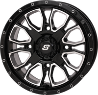 Fusion Dd Wheel  14x7 6+1 4/137 & 4/156 Gloss Blk/Mach
