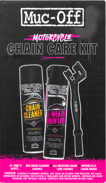 MUC-OFF USA Motorcycle Chain Care Kit 21070 - Ultimate Chain Maintenance