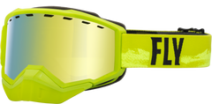 Focus Snow Goggle Green/Black W/ Gold Mirror/Yellow Lens