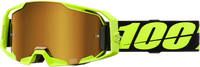 100% ARmatic Goggle Neon Yellow Mirror True Gold - Part Number 50060-00004