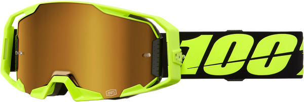 100% ARmatic Goggle Neon Yellow Mirror True Gold - Part Number 50060-00004