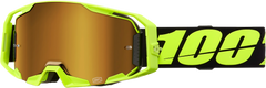 100% ARmatic Goggle Neon Yellow Mirror True Gold - Part Number 50060-00004