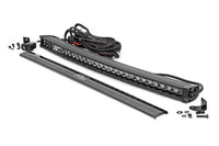 Rough Country | 30 Inch Black Series LED Light Bar | Curved | Single Row | Cool White DRL | 72730BLDRL