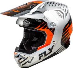 FLY RACING 73-0053M Formula Cp Slice Helmet in Grey/Orange/Black - Medium