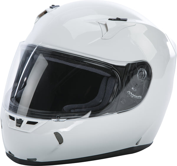 FLY RACING Revolt Solid Helmet ECE Approved White MD - Part Number 73-8353M