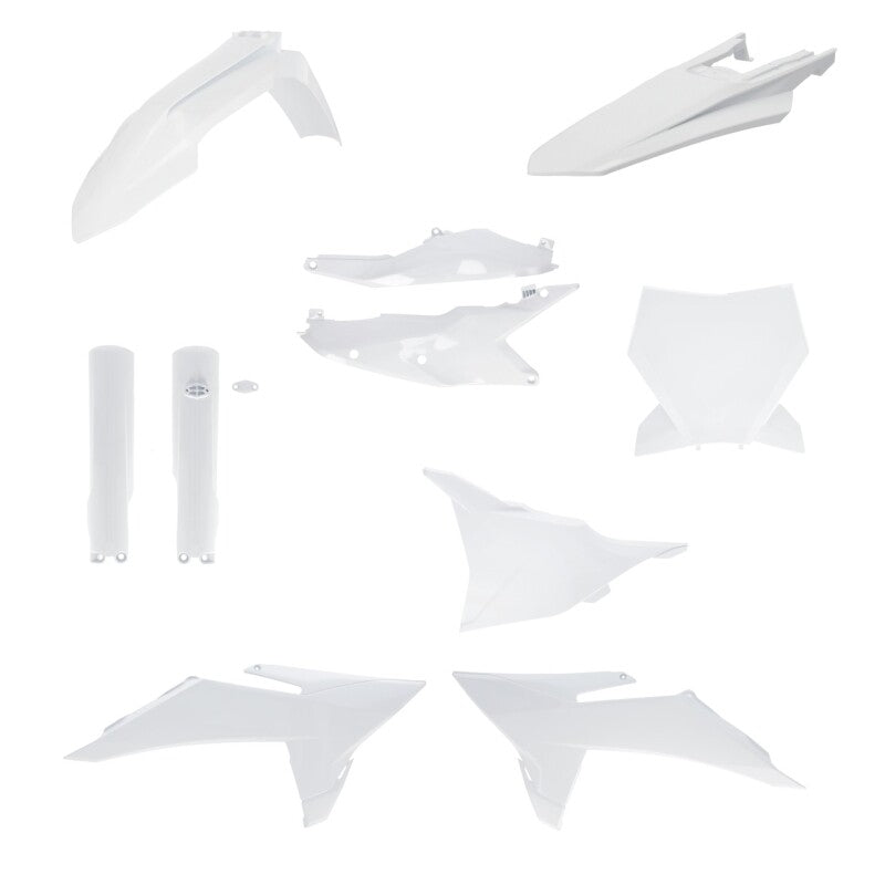 Acerbis 2025 KTM 125-450 SX/ SX-F/XC/XC-F Full Plastic Kit - White