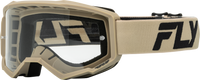 FLY RACING Focus Goggle Khaki/Black with Clear Lens - Part Number 37-51155