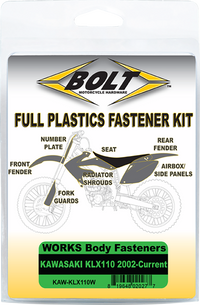 BOLT Body Work Fastener Kit - '02-'25 Kawasaki KLX110 KAW-KLX110W
