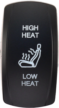 XTC Power Products SW00-00145000 Dash Switch Rocker Face for Heated Seats - High/Low Control