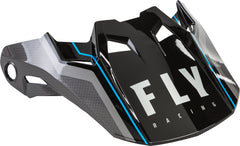 FLY RACING Formula Carbon Axon Helmet Visor - Black/Grey/Blue - Size Sm