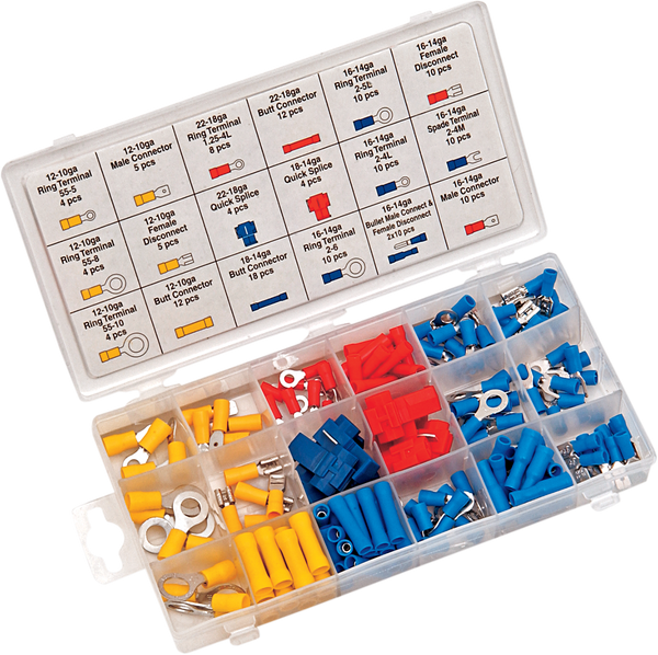 PERFORMANCE TOOL W5213 Wire Terminal Assortment - 160-Piece Kit