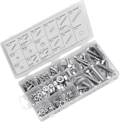 PERFORMANCE TOOL W5334 Metric Nut/Bolt Assortment - 240-Piece Set