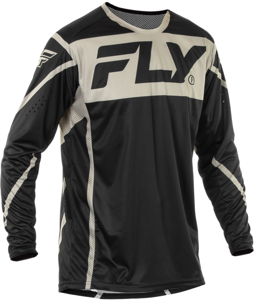 FLY RACING Lite Jersey Black/Grey Medium - Performance and Comfort