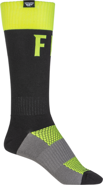 FLY RACING Mx Pro Socks Hi Vis/Black - Part Number 350-0530L