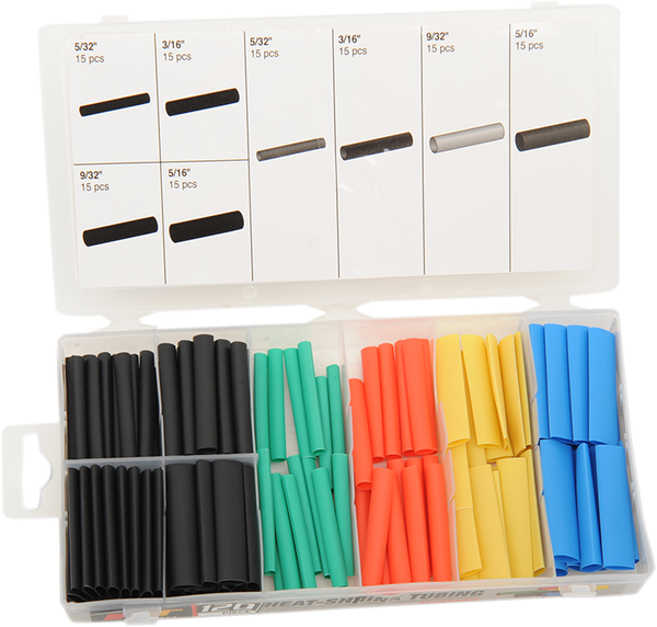 PERFORMANCE TOOL W5233 Heat Shrink Tubing - 120 Piece Set