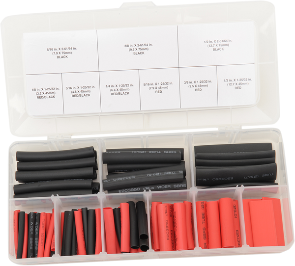 PERFORMANCE TOOL W541 Heat Shrink Tubing - Heavy Duty Assortment