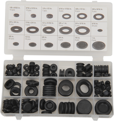 Performance Tool W5214 Grommet Assortment - 125 Piece Rubber Grommet Kit