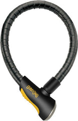 ONGUARD Rottweiler 8023L Armored Cable Lock - 7 Ft Black/Yellow