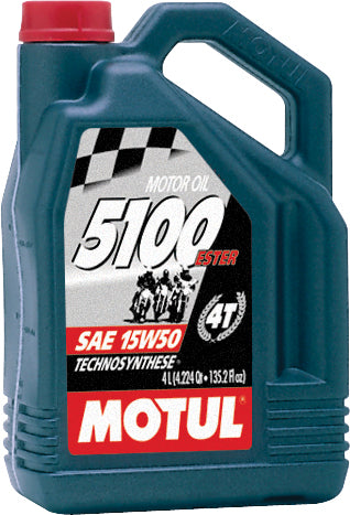 MOTUL 5100 Ester/Synthetic Engine Oil 15W-50 1 Gallon