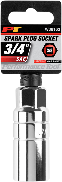 PERFORMANCE TOOL W38163 Spark Plug Socket - 3/4 Inch