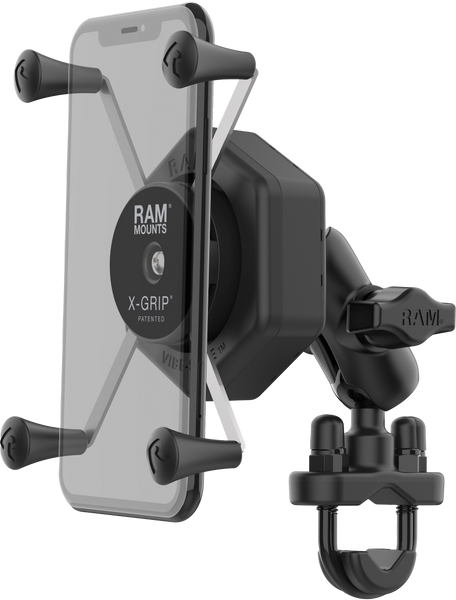 RAM X Grip Vibe Safe L Phone Mount with U Bolt Base Short (Part Number: RAM-B-149Z-A-UN10462)