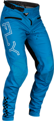 FLY RACING Youth Rayce Bicycle Pants Blue Size 18 - Durable and Lightweight