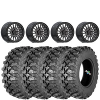 VALOR OFFROAD V06 BEADLOCKS BRUSHED GUNMETAL ON QUADBOSS QBT889