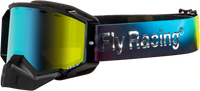 FLY RACING Zone Elite Snow Goggle Legacy with Amber Mirror/Plrzd Smk Lens - FLB-24ZP4
