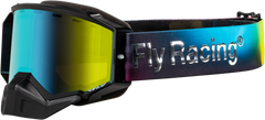 FLY RACING Zone Elite Snow Goggle Legacy with Amber Mirror/Plrzd Smk Lens - FLB-24ZP4