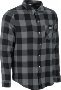 FLY RACING Fly Tek Flannel Black/Grey XL - Performance Flannel Shirt