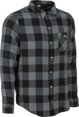 FLY RACING Fly Tek Flannel Black/Grey XL - Performance Flannel Shirt