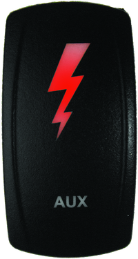 DragonFire Racing Lighted Switch Aux On/Off Red Led