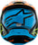 Alpinestars SM3 Youth Fray Helmet Black/Orange/Yellow Fluorescent 8301625-1455-YM