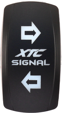 XTC Power Products SW00-00117023 Dash Switch Rocker Face for Turn Signal - Vertical