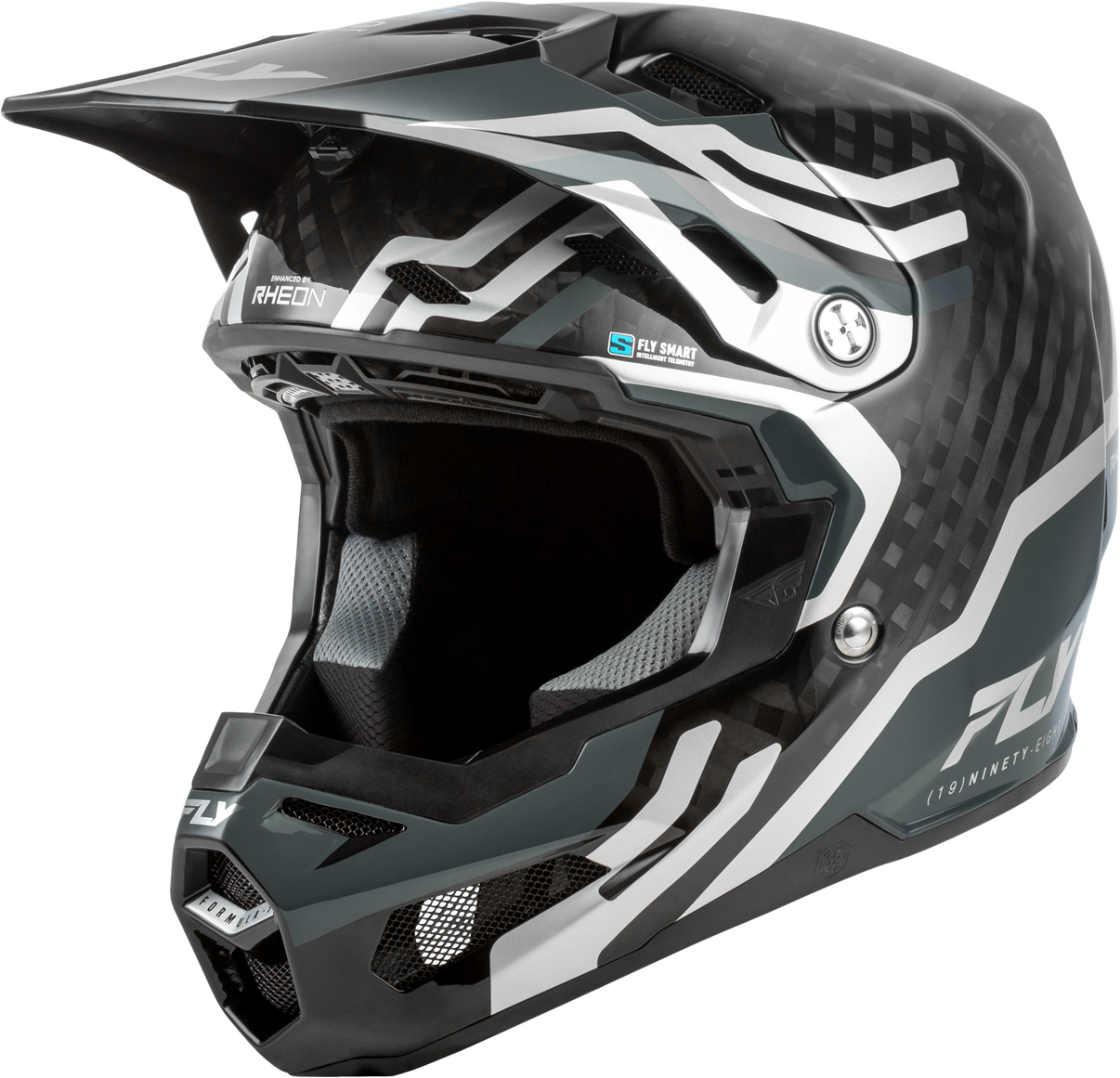 Formula S Carbon Byte Helmet Black Carbon/Grey/Silver Lg