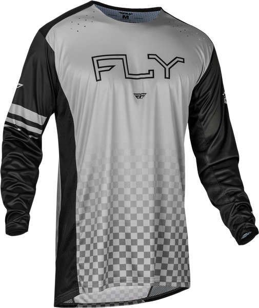 FLY RACING 377-051S Black/Grey Long Sleeve Bicycle Jersey - Small