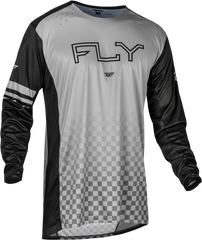 FLY RACING 377-051S Black/Grey Long Sleeve Bicycle Jersey - Small