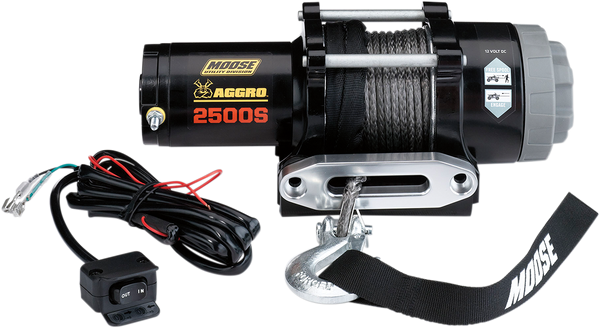 MOOSE UTILITY 2500 LB Winch with Synthetic Rope - Part 104307