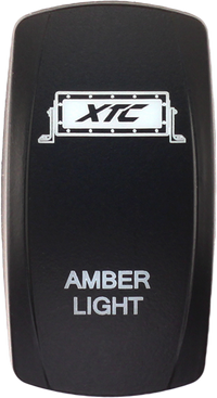 XTC Power Products SW00-00101001 Dash Switch Rocker Face Amber Light Bar