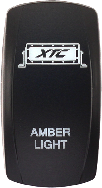 XTC Power Products SW00-00101001 Dash Switch Rocker Face Amber Light Bar