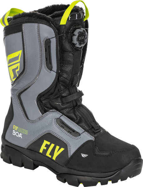 FLY RACING Marker Boa Boot Black/Grey/Hi Vis Size 11 - Ultimate All-Terrain Performance