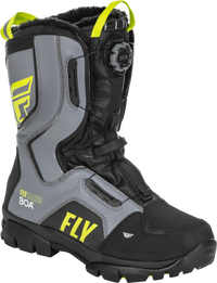FLY RACING Marker Boa Boot Black/Grey/Hi Vis Sz 10 - All-Terrain Performance