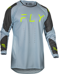 FLY RACING Evolution Dst Jersey - Ice Grey/Char/Neon Green - Part No. 377-1212X