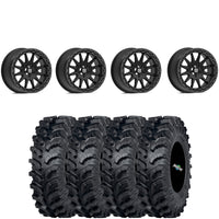 Valor Offroad V09 SATIN BLACK beadlock on ITP MT911