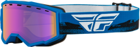 Youth Focus Snw Goggle Blu/Blk W/ Blue Mirror/Amber Lens