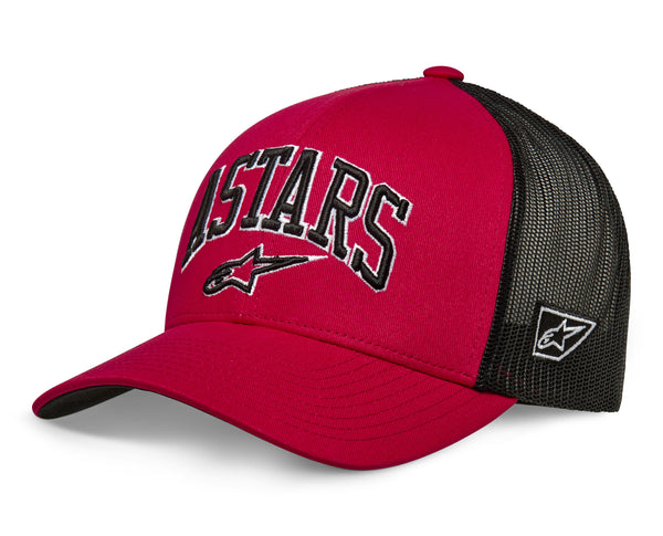 Alpinestars Dunker Trucker Hat Red/Black - Part Number 1214-81717-3010-OS