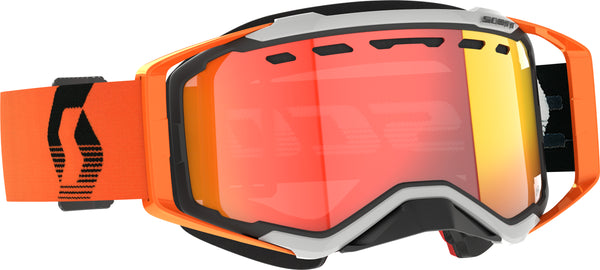 SCOTT Prospect Snwcrss LS Goggle Grey/Orange Red Chrome - Part #278603-1294341