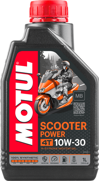 MOTUL Scooter Power 4T 10W30 Motor Oil - Part Number 105936