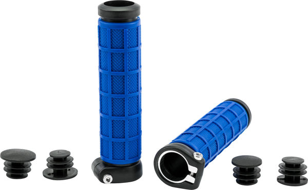 Grip Lock Grips Blue/Black